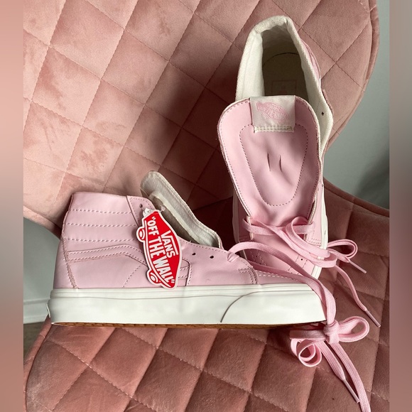 New Vans Sk8- Hi Pink White Sole Men’s Size 6.5 Women’s Size 8 NWT New with Tag - Picture 2 of 16